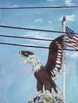 Keith Mayerson; American Eagle, 2012; oil on linen; 40 x 30 in.
